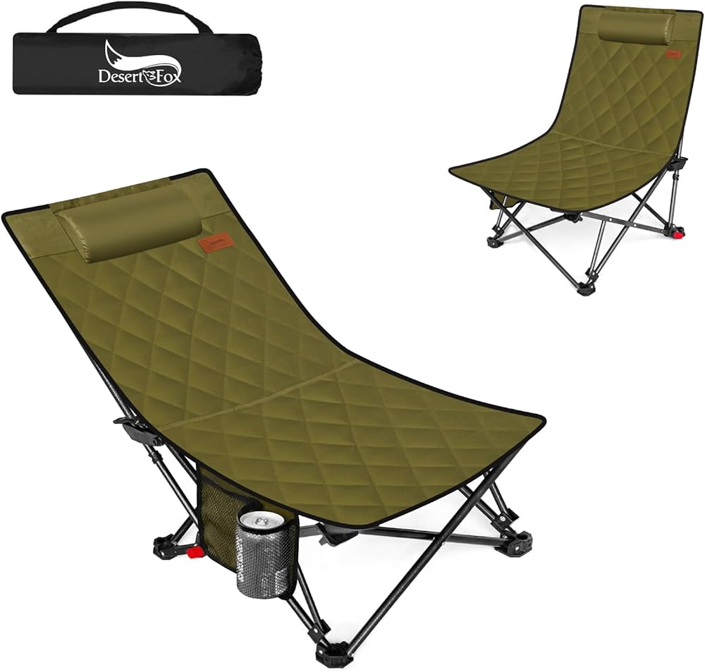 DesertFox リクライニングチェア キャンプ椅子 4段階調整 2脚入り Amazon.co.jp: DesertFox リクライニングチェア キャンプ椅子